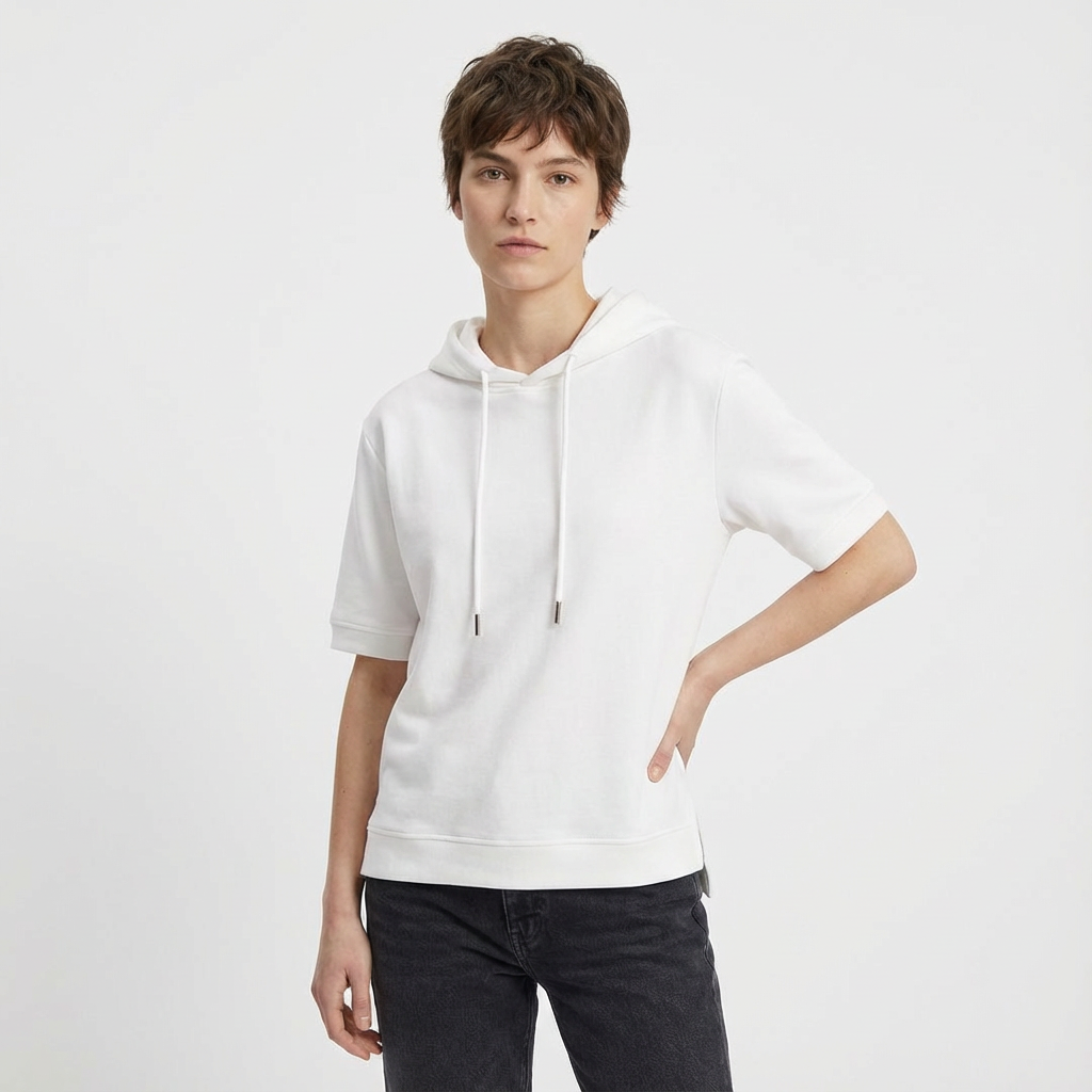 Unisex Hoodie met Korte Mouwen