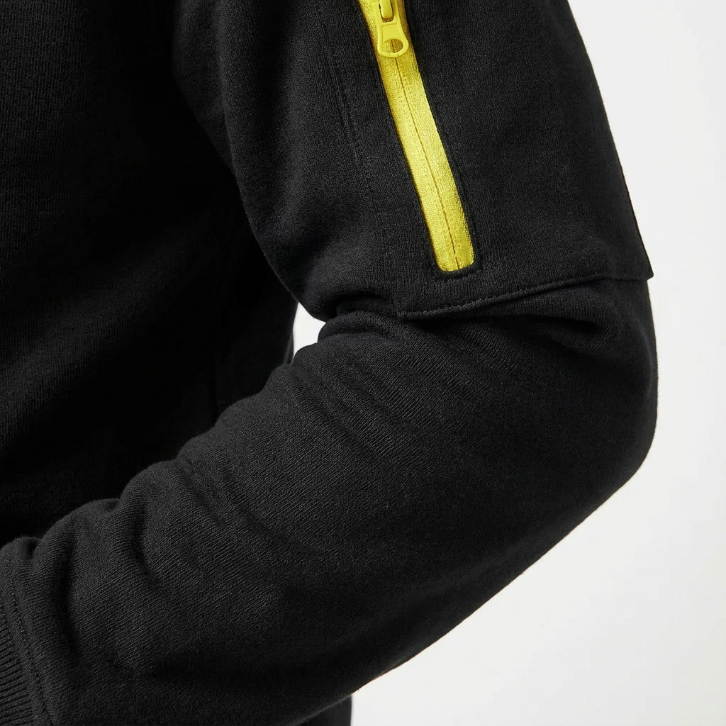 Heren Hoodie met Halve Rits