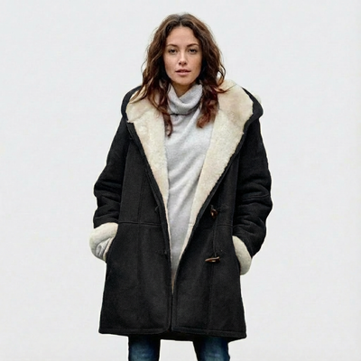 Dames Winterjas met Capuchon | Knoopsluiting