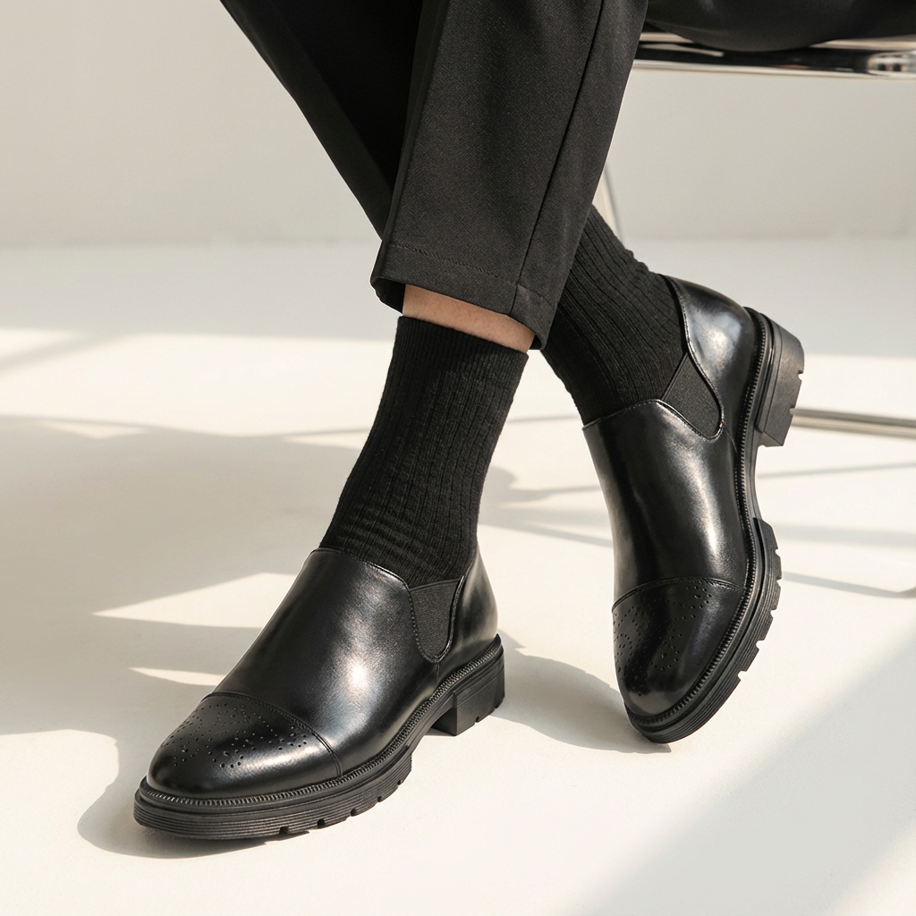 Heren Leren Instappers | Comfort Inlegzool