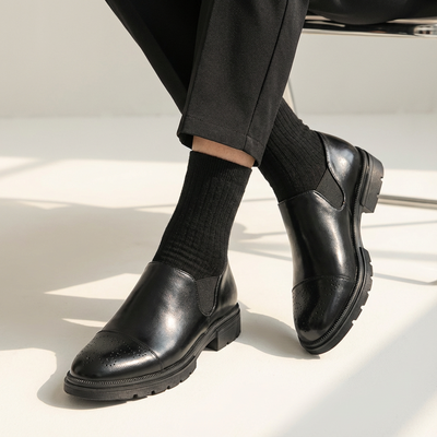 Heren Leren Instappers | Comfort Inlegzool