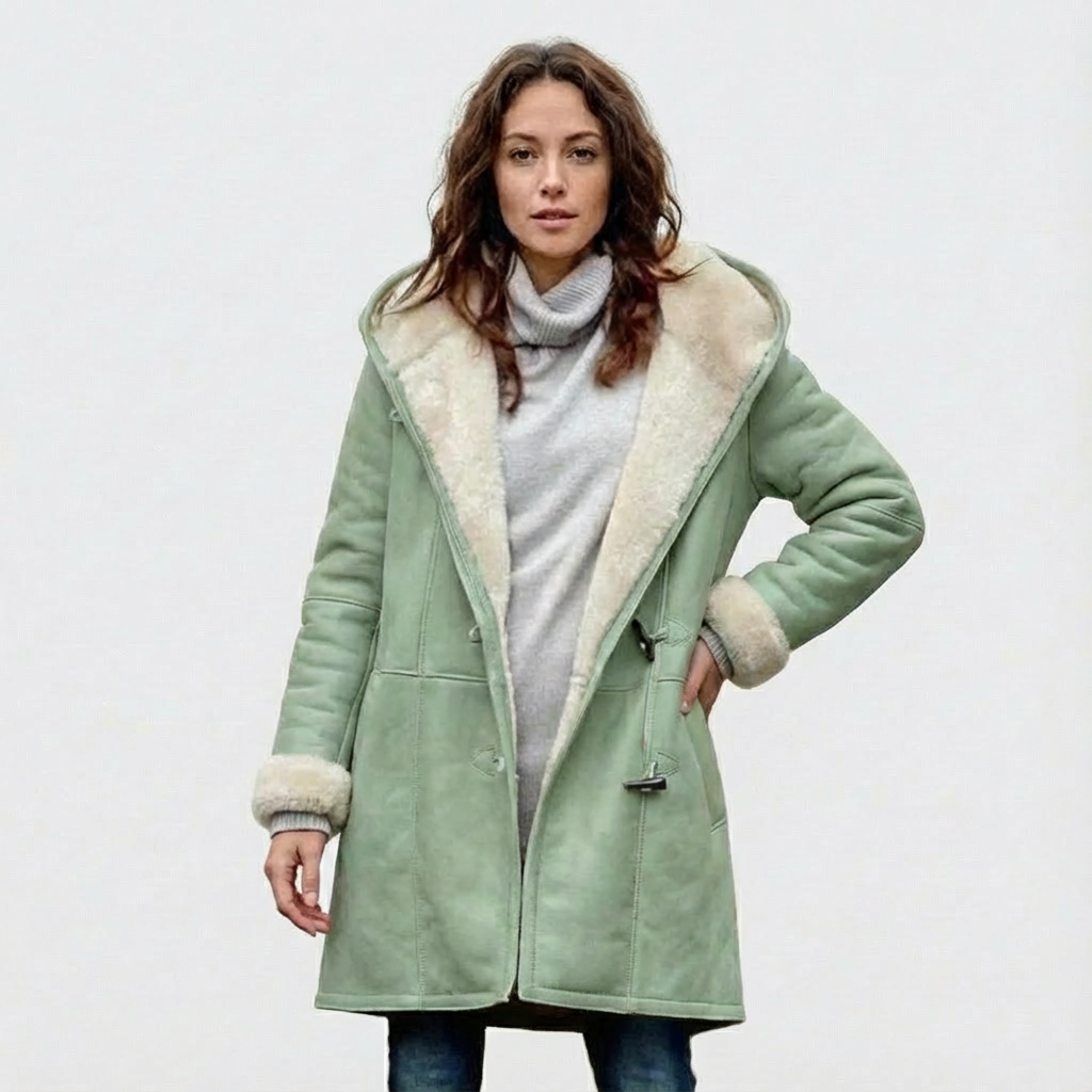 Dames Winterjas met Capuchon | Knoopsluiting