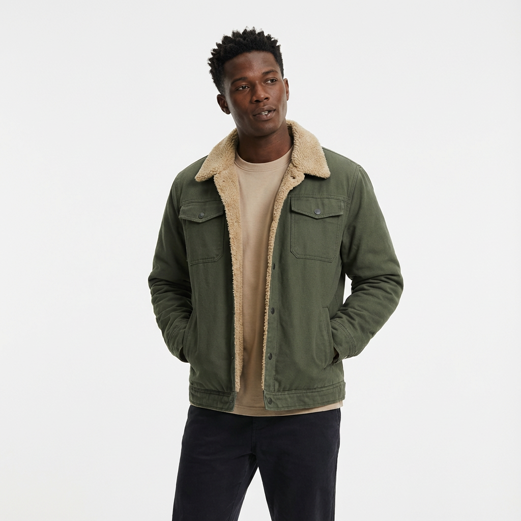 Heren Winterjas Warm Gevoerd