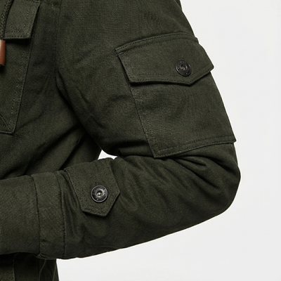 Heren Winterjas Tactisch | Knopsluiting