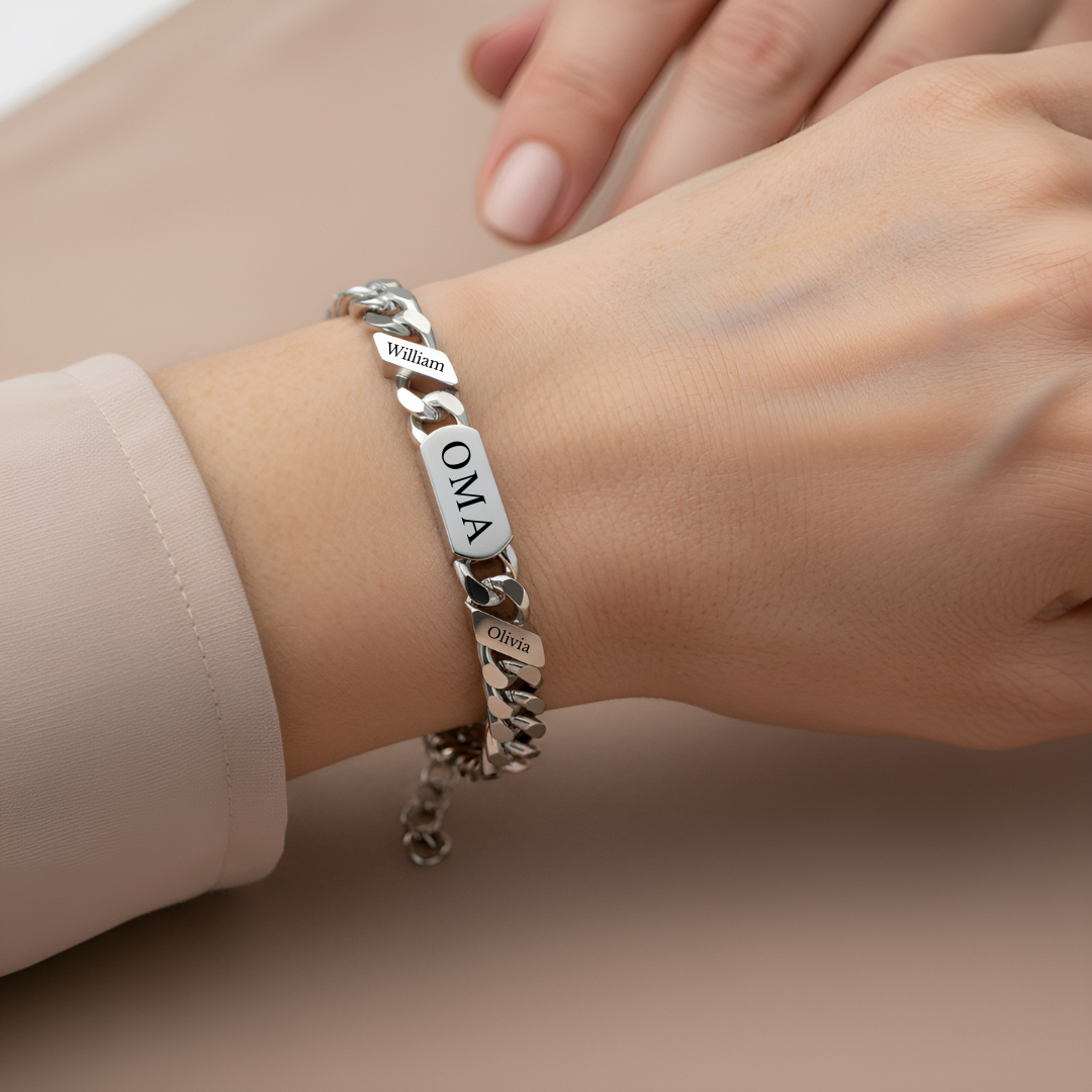 Familieschakel Armband Voor Oma