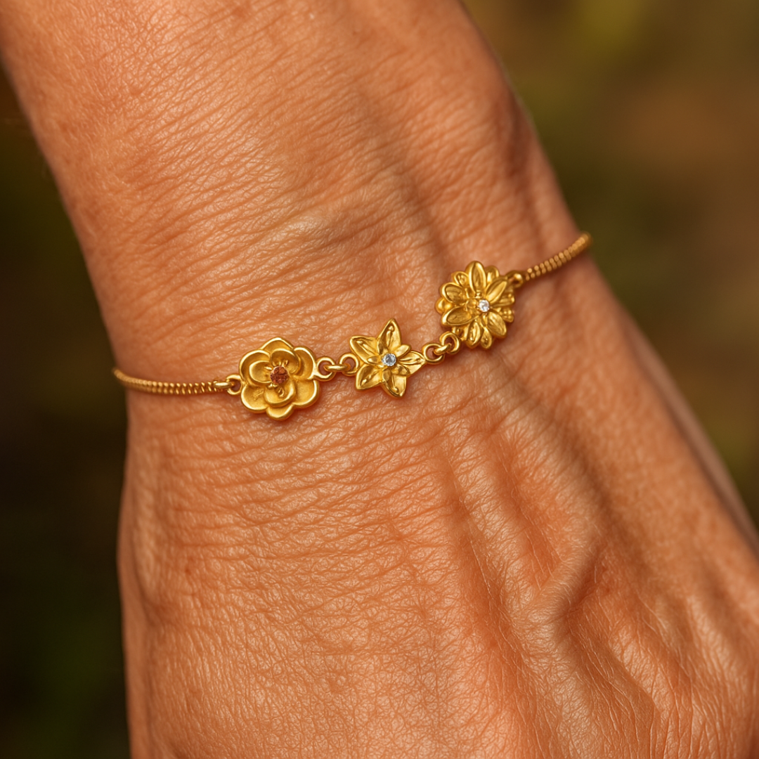 Gepersonaliseerde Geboortebloem Armband