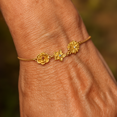 Gepersonaliseerde Geboortebloem Armband