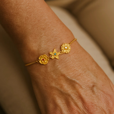 Gepersonaliseerde Geboortebloem Armband