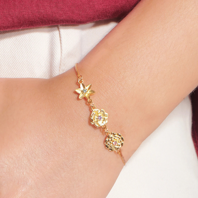 Gepersonaliseerde Geboortebloem Armband