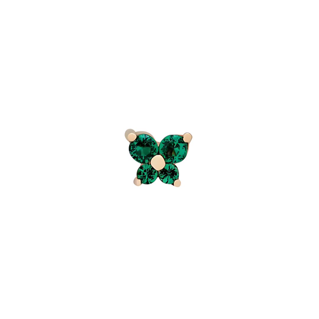 Elegante Geboortesteen Vlinder Oorbellen