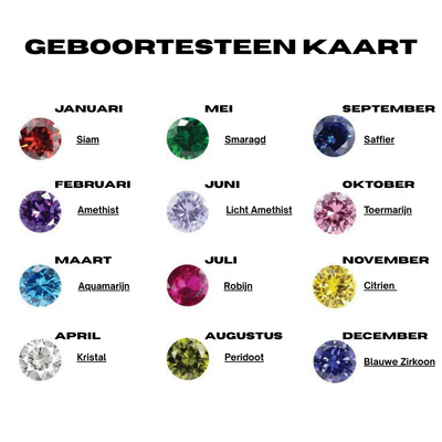 Gepersonaliseerde Geboortesteen Armband