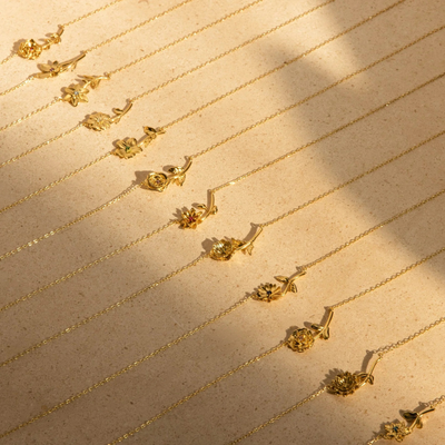 Persoonlijke Geboortebloem Ketting