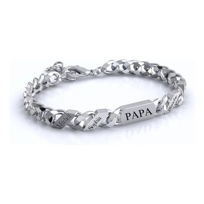 Familieschakel Armband Voor Hem
