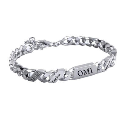 Bijnaam Familieschakel Armband Voor Oma