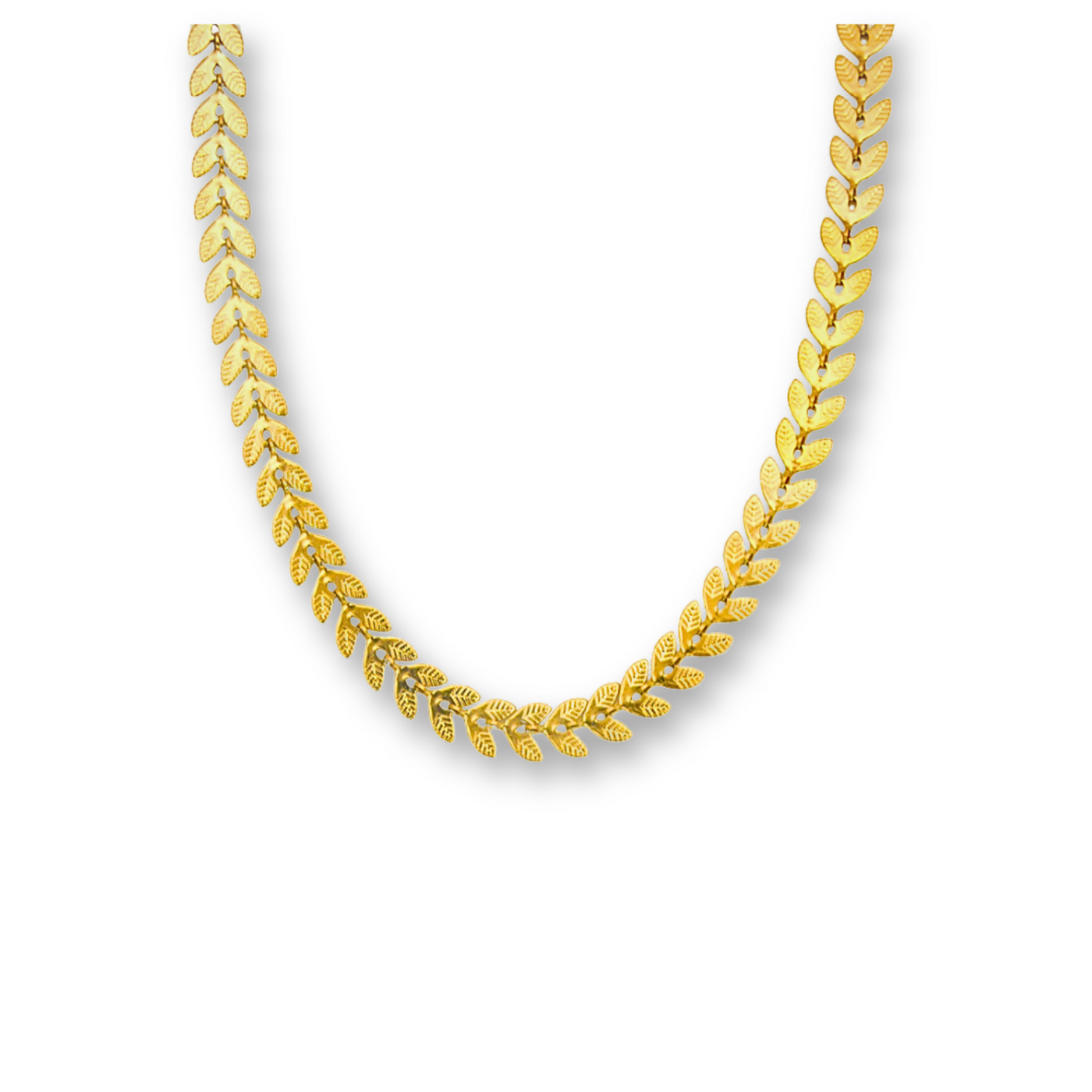 Gouden Blaadjes Ketting Dames