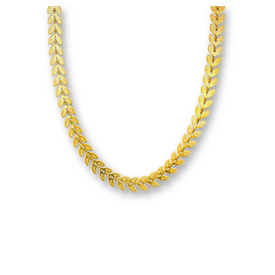 Gouden Blaadjes Ketting Dames