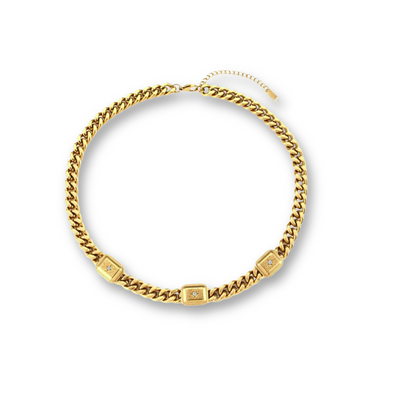 Gouden Chain met Ster-hangers Dames