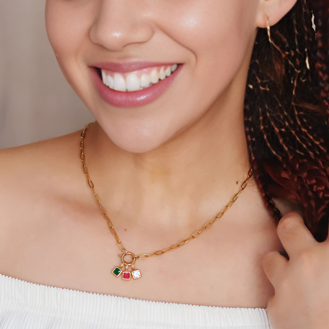 Geboortesteen Bedel Ketting