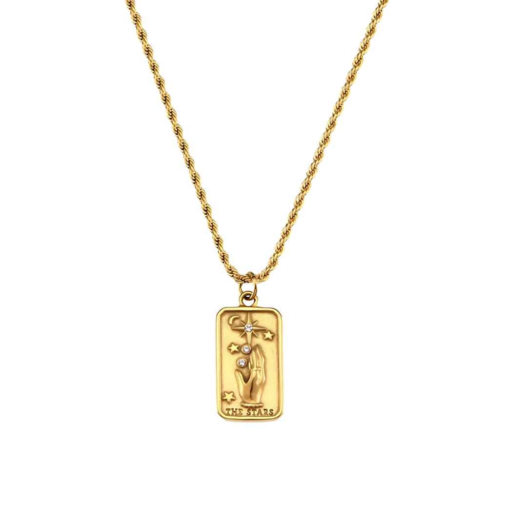 Gouden Tarot Sterren Ketting Dames
