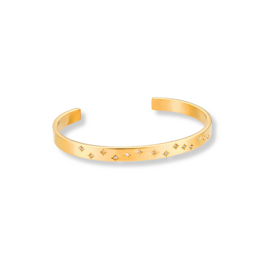 Gouden Sterren Bangle Armband Dames