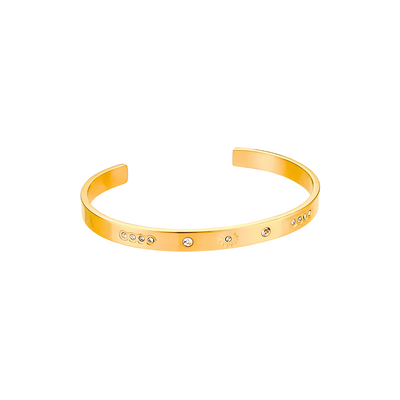 Gouden Zon Kristal Bangle Dames