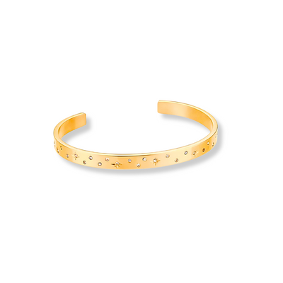 Gouden Sterrenhemel Bangle Armband Dames