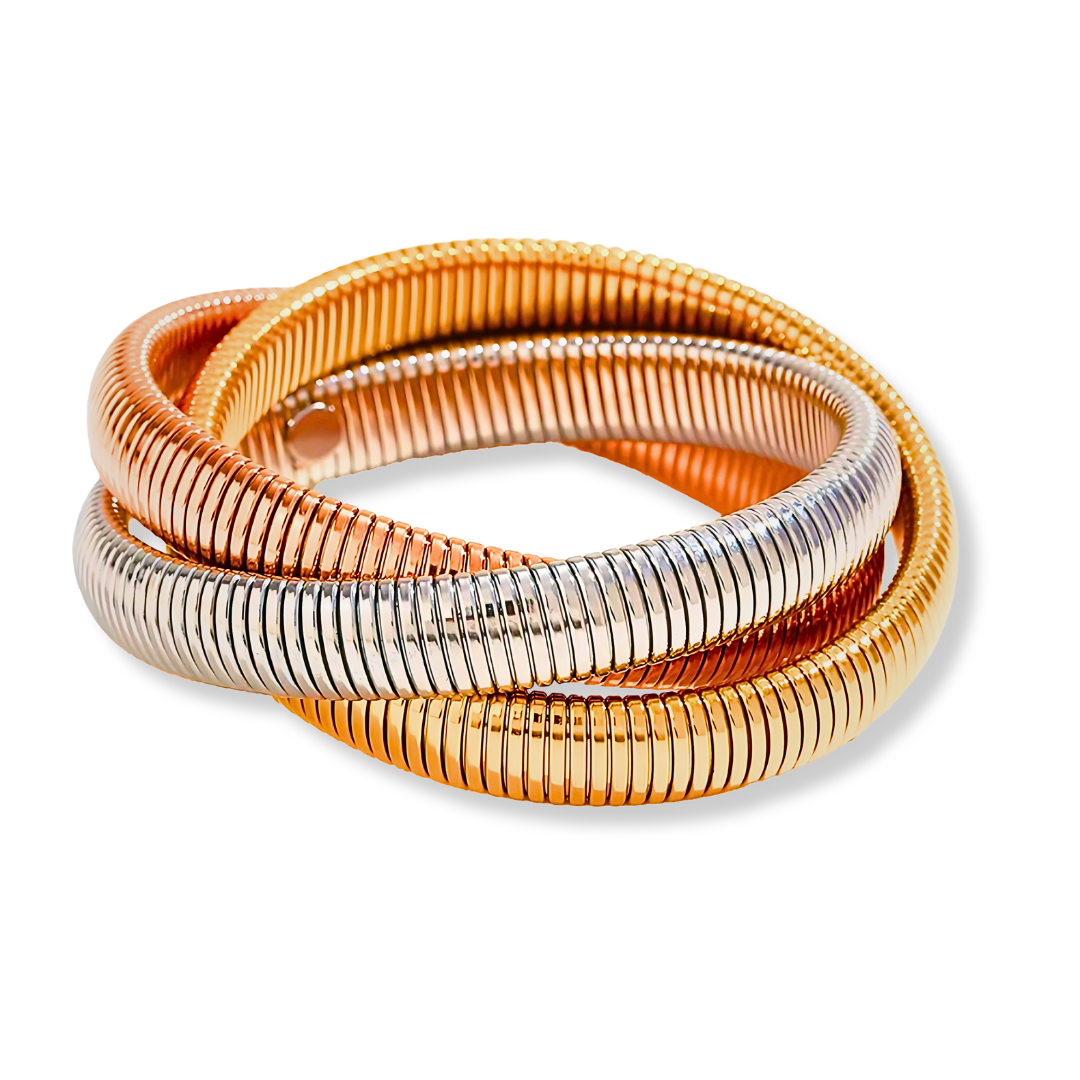 Trio Chunky Wikkel Armband Dames