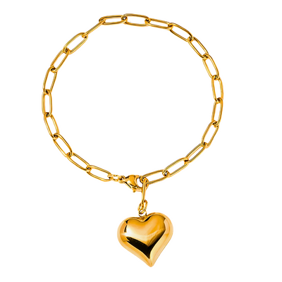 Luxe Gouden Hart Schakelarmband Dames