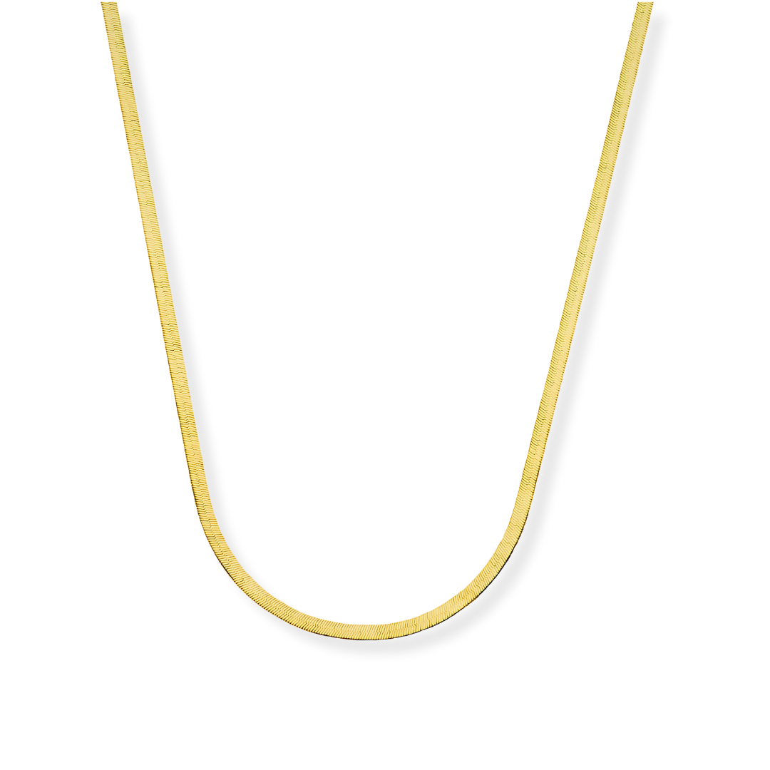 Luxe Gouden Herringbone Ketting Dames
