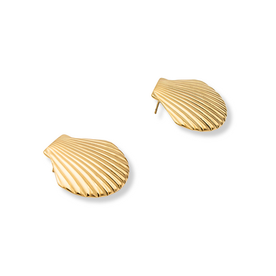 Luxe Gouden Schelp Oorbellen Dames