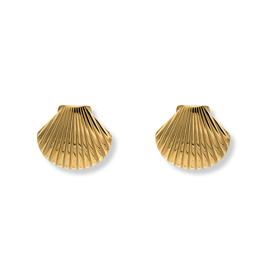 Luxe Gouden Schelp Oorbellen Dames