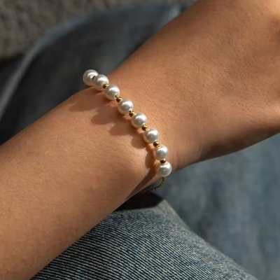 Gouden Zoetwater Armband Dames