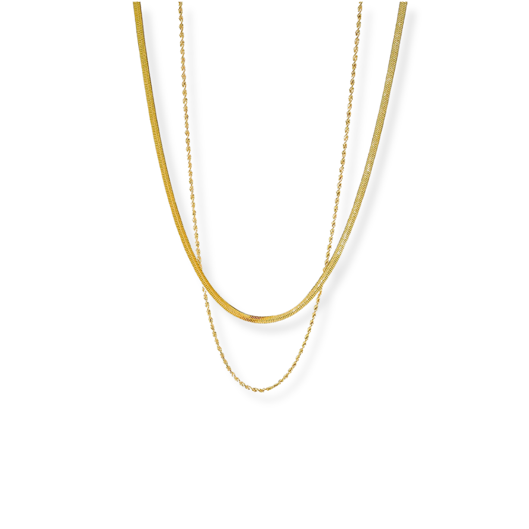 Verstelbaar Gouden Gelaagde Ketting Dames