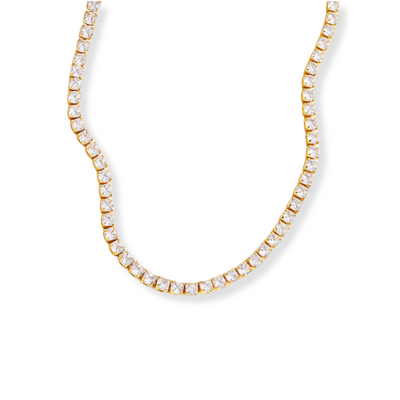 Vergulde Zirkoon Choker Collier Dames