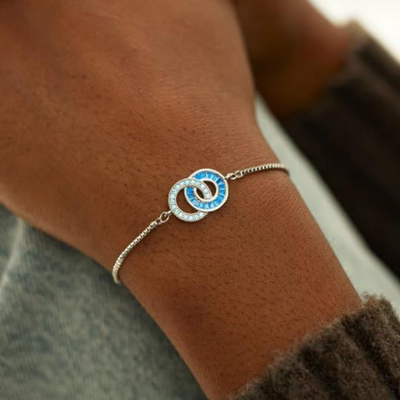 Oneindige Connectie Geboortesteen Armband