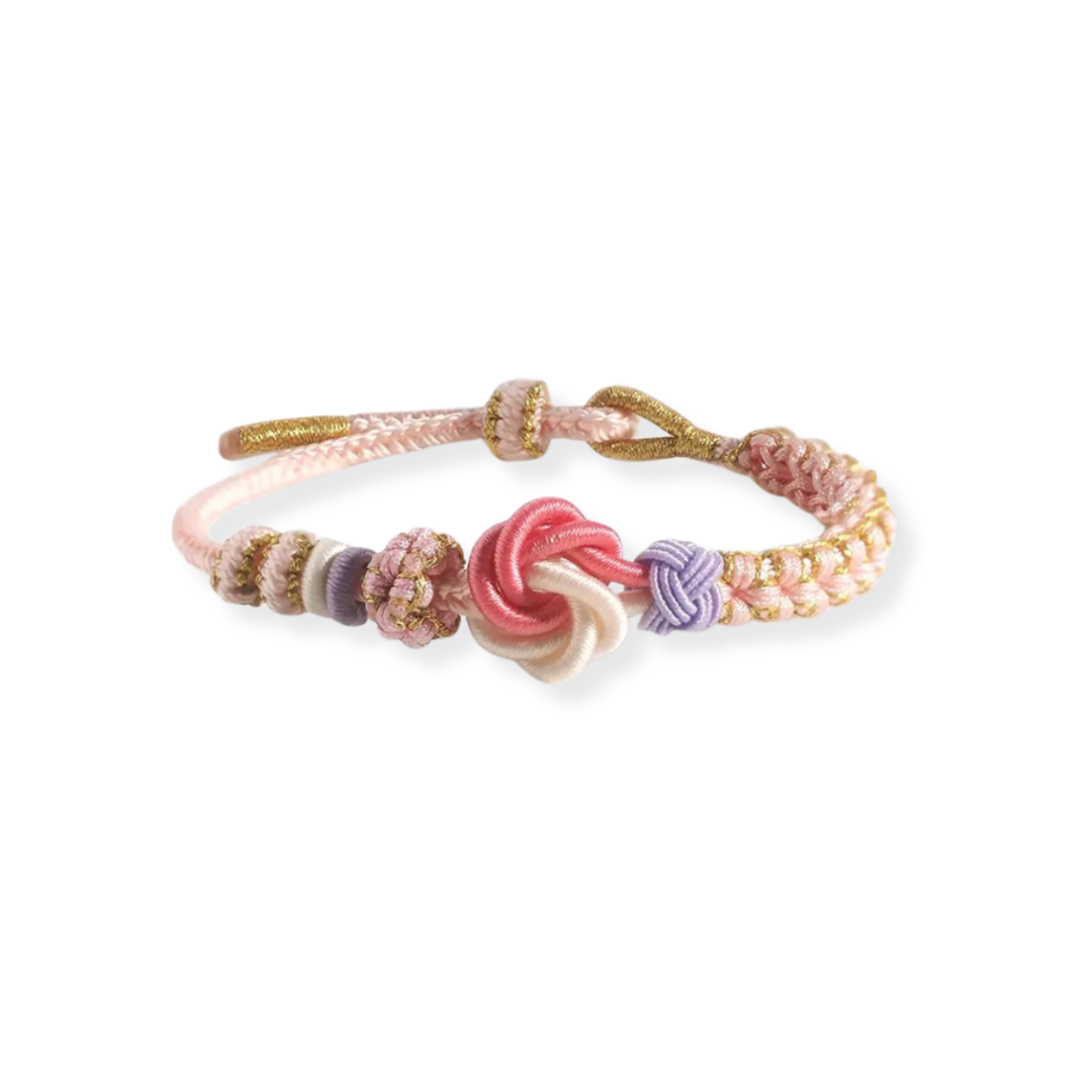 Goudroze Koord Armband Dames