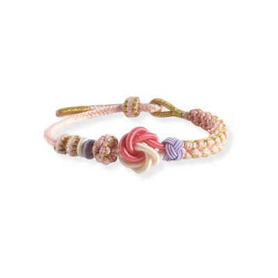 Goudroze Koord Armband Dames
