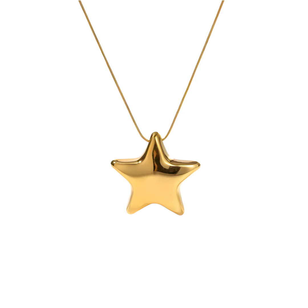 Gouden Ster Hanger Ketting Dames