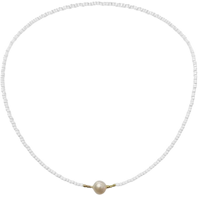 Minimalistische Kralenketting met Parel Dames