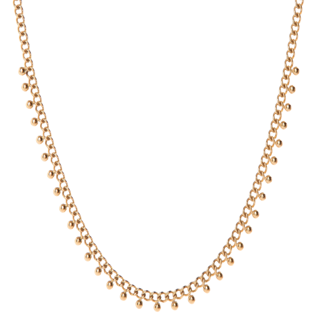 Delicate Gouden Kralen Ketting Dames