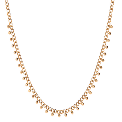 Delicate Gouden Kralen Ketting Dames