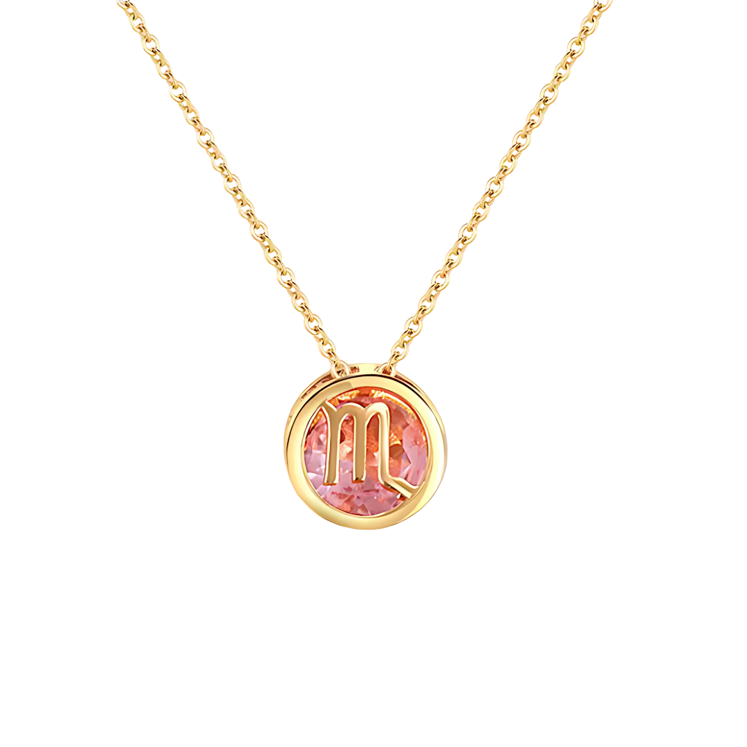 Gouden Sterrenbeeld Geboortesteen Ketting Dames