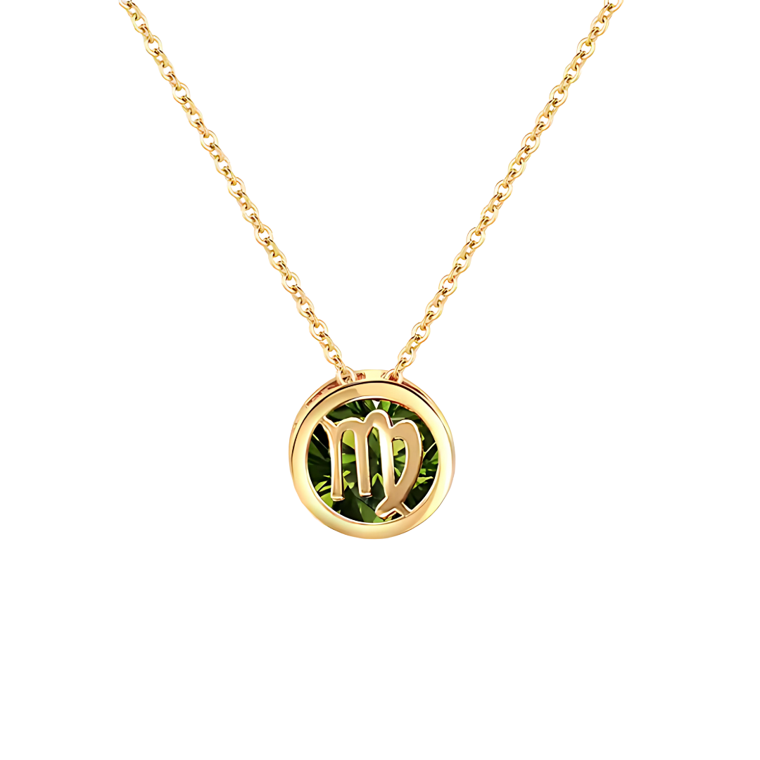 Gouden Sterrenbeeld Geboortesteen Ketting Dames