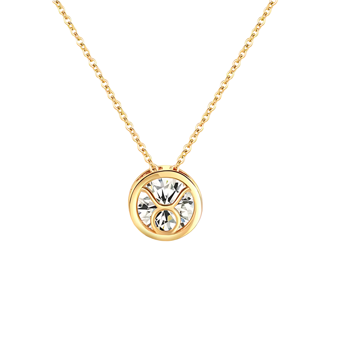 Gouden Sterrenbeeld Geboortesteen Ketting Dames