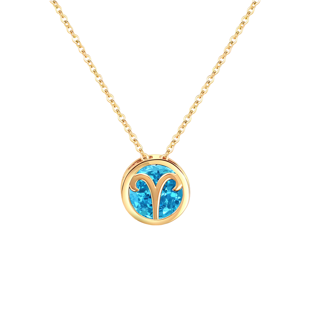 Gouden Sterrenbeeld Geboortesteen Ketting Dames