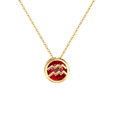 Gouden Sterrenbeeld Geboortesteen Ketting Dames