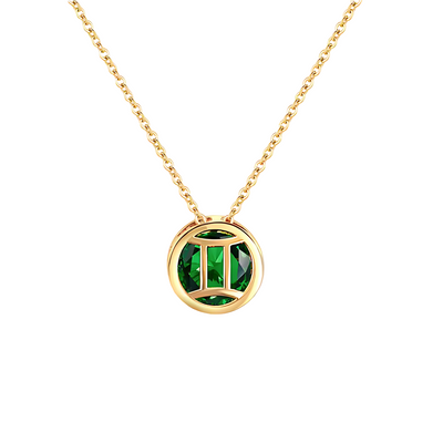 Gouden Sterrenbeeld Geboortesteen Ketting Dames