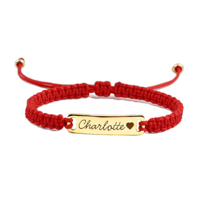 Gevlochten Kinder Naam Armband Dames