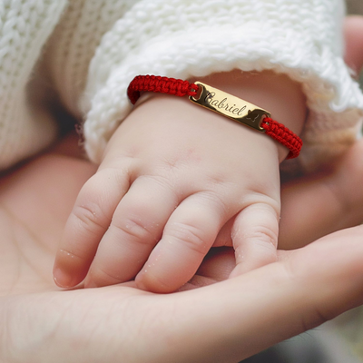 Gevlochten Kinder Naam Armband Dames
