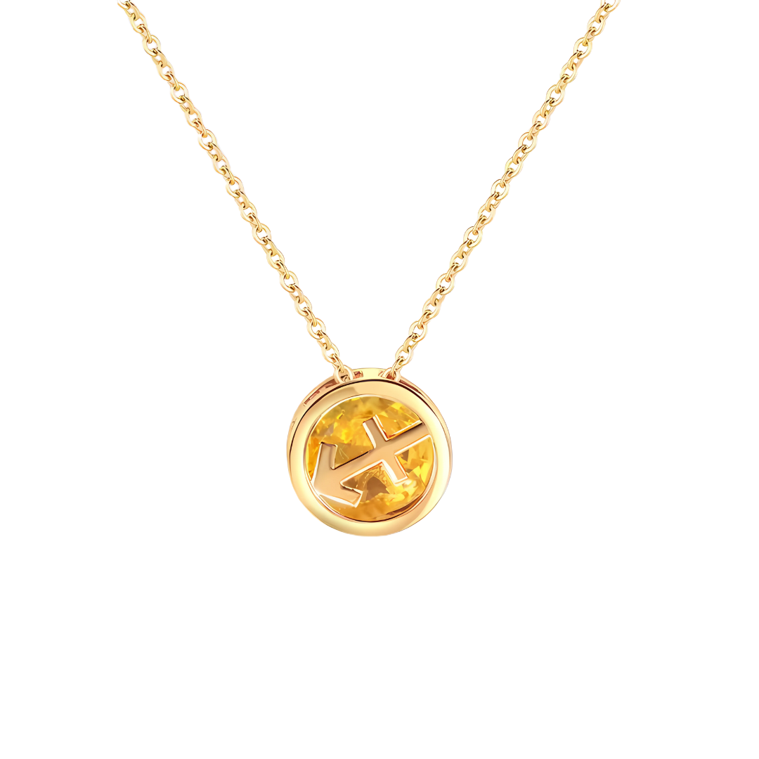 Gouden Sterrenbeeld Geboortesteen Ketting Dames